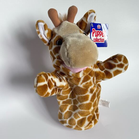 Plush Giraffe Hand Puppet Children's Theatre Dramatic Creative Playtime - Picture 1 of 8